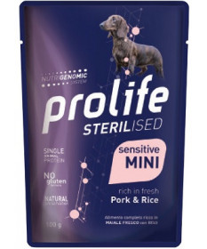 Prolife Sterilised per Cani Mini al Maiale con Riso da 100 gr