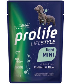 Prolife LifeStyle Light per Cani Adult Mini al Merluzzo con Riso da 100 gr