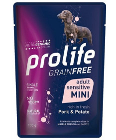 Prolife Grain Free Sensitive per Cani Adult Mini da 100 gr