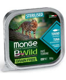 Monge BWild Grain Free Patè per Gatti Adulti Sterilizzati da 100 gr
