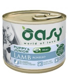 Oasy Cane Umido PUPPY & JUNIOR Mini Agnello 200 gr