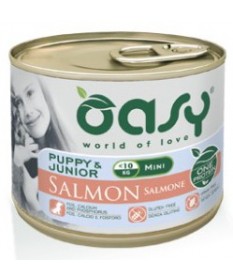 Oasy Cane Umido PUPPY & JUNIOR Mini Salmone 200 gr