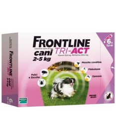 Frontline tri-act Cani 2-5 kg 6 pipette