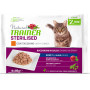 Natural Trainer Sterilised per Gatti Adulti con Tacchino confezione da 4x85 gr
