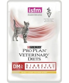Purina Pro Plan Veterinary Diet DM Diabetes Management bustina 85g pollo