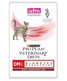 Purina Pro Plan Veterinary Diet DM Diabetes Management bustina 85g manzo