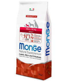 Monge Natural Superpremium per Cane Adult Mini con Agnello Riso e Patate da 7,5 kg