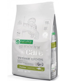 Nature’s Protection Superior Care White Dogs Grain Free per Cani Junior Mini con Pesce Bianco da 1,5kg