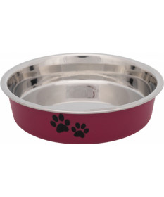 Trixie Ciotola in acciaio inox rivestita versione bassa per Gatti da 0,25 l/ø 13 cm
