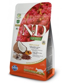 Farmina N&D Gatto Adult Skin & Coat con Aringa Quinoa Cocco e Curcuma da 300g