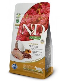 Farmina N&D Gatto Adult Skin & Coat con Quaglia Quinoa Cocco e Curcuma da 300g