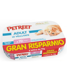 Petreet Natura le Vellutate Tonno Multipack 6x70 Gr