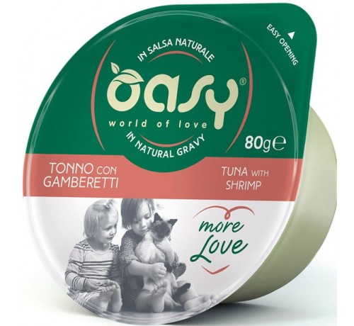 Oasy More Love Gatto Umido da 80 gr