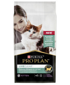 Purina ProPlan LiveClear per Kitten con Tacchino da 1,4 Kg