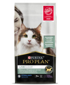 Purina ProPlan LiveClear per Gatti Senior 7+ Sterilizzati con Tacchino da 1,4 Kg