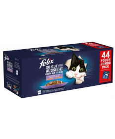 Felix Le Ghiottonerie Multipack da 44 Bustine da 100 gr Umido per Gatto
