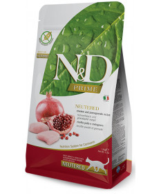 Farmina N&D Neutered per Gatti Adulti Sterilizzati con Pollo e Melograno