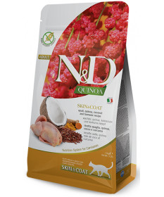 Farmina N&D Quinoa Skin&Coat per Gatti Adulti da 1,5 Kg