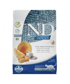 Farmina N&D Ocean per Gatti Adulti con Aringa, Zucca e Arancia