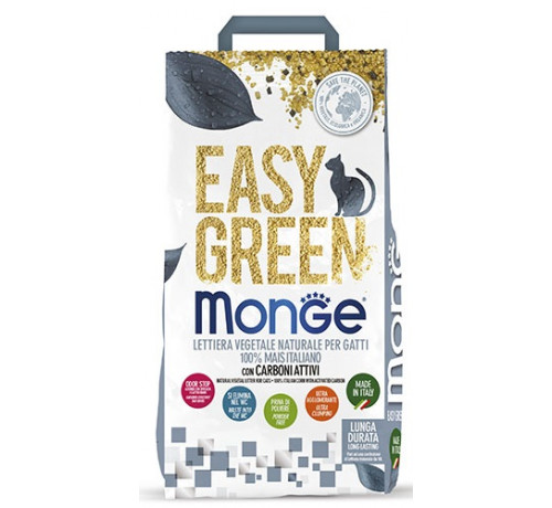 Monge Lettiera Easy Green con carboni attivi da 10 lt