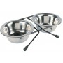 Trixie Set di Ciotole in acciaio per Cani e Gatti da 2 x 0,2 l Trixie Set di Ciotole in acciaio per Cani e Gatti da 2 x 0,2 l