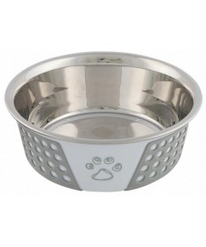 Trixie Ciotola in acciaio con rivestimento in silicone da 1,4 l