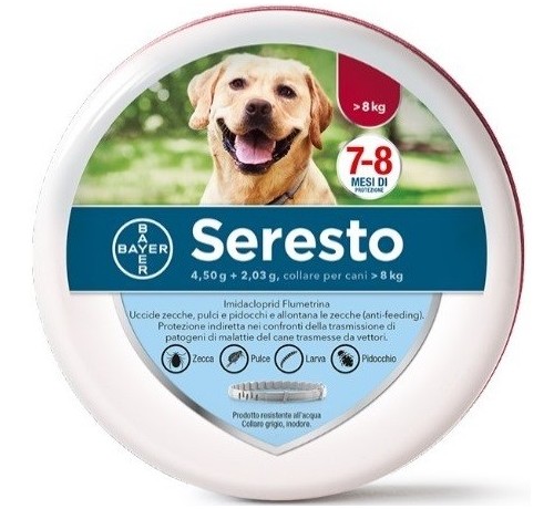Seresto collare cani 70 cm superiore 8 kg