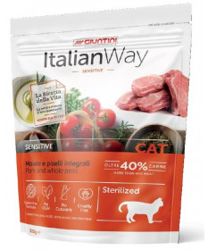 Italian Way Sensitive per Gatti Sterilizzati con Maiale e Piselli Integrali da 400 gr