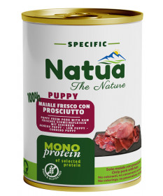 Natua Monoprotein per Cani Puppy al Maiale con Prosciutto da 400 gr