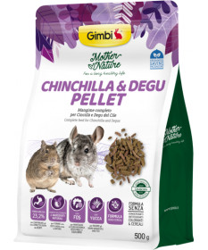 Gimbi Mother Nature Chinchilla e Degu del Cile Pellet da 500 gr