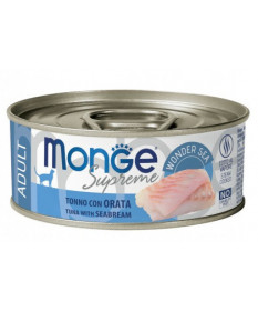 Monge Supreme per Gatti Adult al Tonno e Orata da 80 gr
