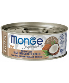 Monge Supreme per Gatti Kitten al Tonno con Riso Integrale e Cocco da 80 gr