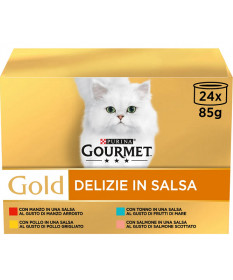 Gourmet Gold Bauletto Delizie in Salsa per Gatto da 24 pz