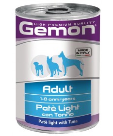 Gemon Adult Light Cane Umido Patè con Tonno da 400 gr 2