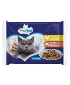 Prevital Multipack Gravy per Gatti Adulti da 4 bst x 100gr