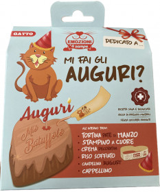 Emozioni a 4 Zampe Mi fai gli auguri? Tortina di Manzo per Gatti
