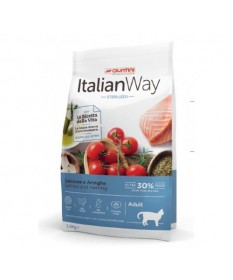 Italian Way per Gatto Adult Sterilized con Salmone e Aringhe da 1,5 kg