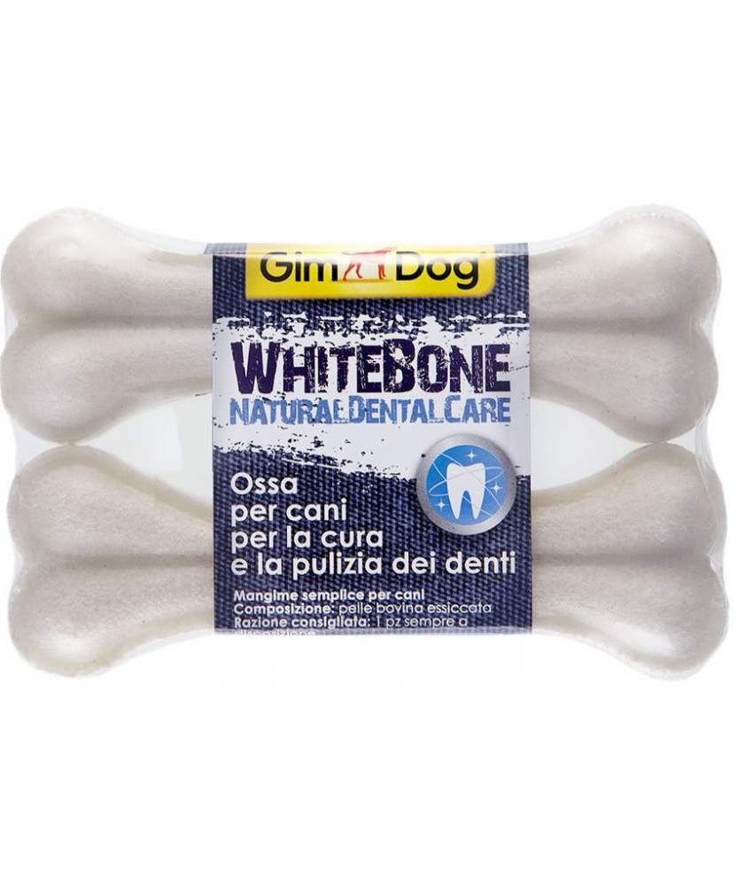 Gimborn Gimdog Whitebone Osso Masticabile 4,5 2 pz da 70 gr per Cani