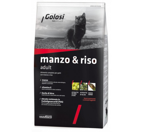 Golosi per Gatti con Manzo e Riso da 20 Kg