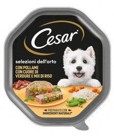 Cesar Selezione Dell'Orto Adult Mini Cane Umido Patè da 150 gr