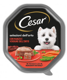 Cesar Selezione Dell'Orto Adult Mini Cane Umido Patè da 150 gr 2