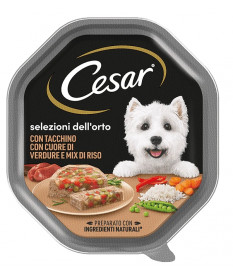 Cesar Selezione Dell'Orto Adult Mini Cane Umido Patè da 150 gr 2