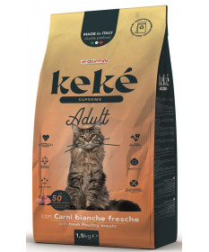 Keké Supreme per Gatti Adult con Carni Bianche da 1,5 Kg