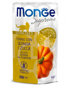 Monge Supreme bst per Gatti Sterilizzati al Tonno con Quinoa e Zucca da 80 gr
