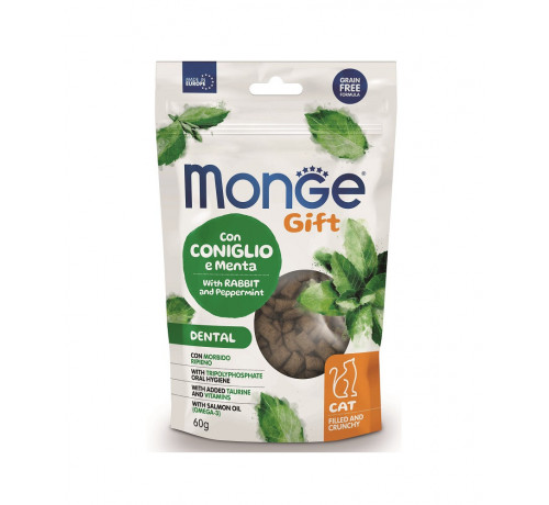 Monge Gift Filled and Crunchy per Gatti con Coniglio e Menta da 60 gr