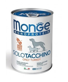 Monge Monoprotein Solo Tacchino per Cani da 400 gr