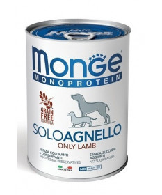 Monge Monoprotein Solo Agnello per Cani da 400 gr
