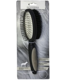 Inodorina Grooming Spazzola Doppia Piccola per Cani