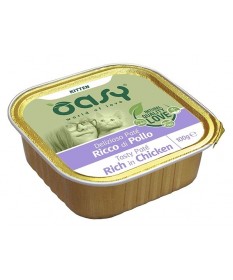 Oasy Delizioso Paté Kitten per Gattini con Pollo da 100 gr