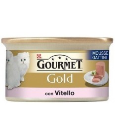 Gourmet Gold Mousse Kitten con Vitello per Gattini da 85 gr